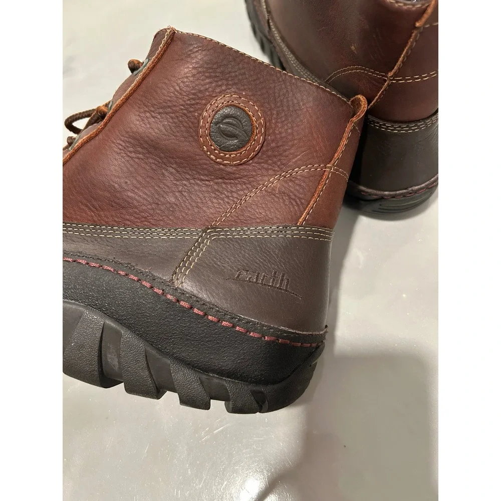 Earth Shoes Explorer Sandston Mens Brown Leather Thinsulate Duck Boots Size 13‎